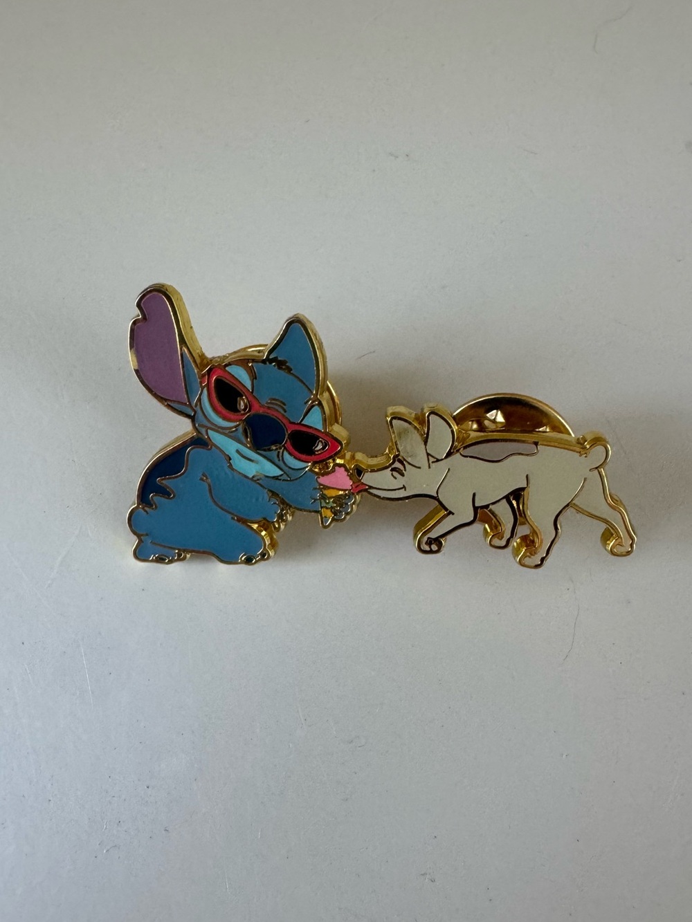 Disney Loungefly Stitch and Dog Ice Cream Pin